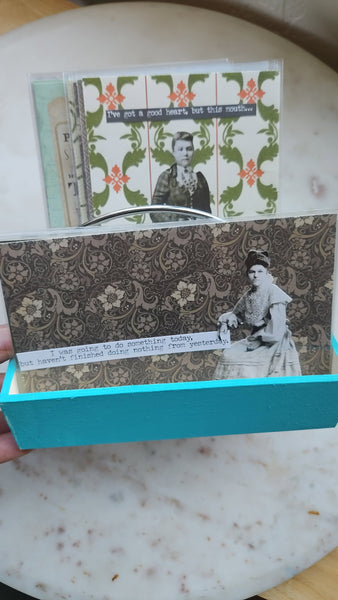 Snarky Victorian | "Please Cancel My Subscription to Your Issues" | Handmade Card/Art