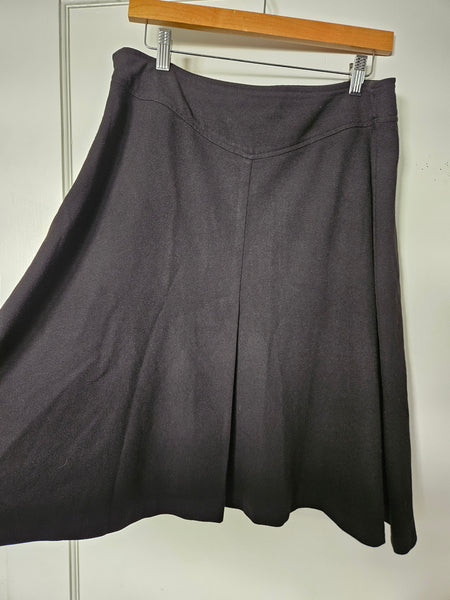 George | Black Business Flared Midi Skirt (12)