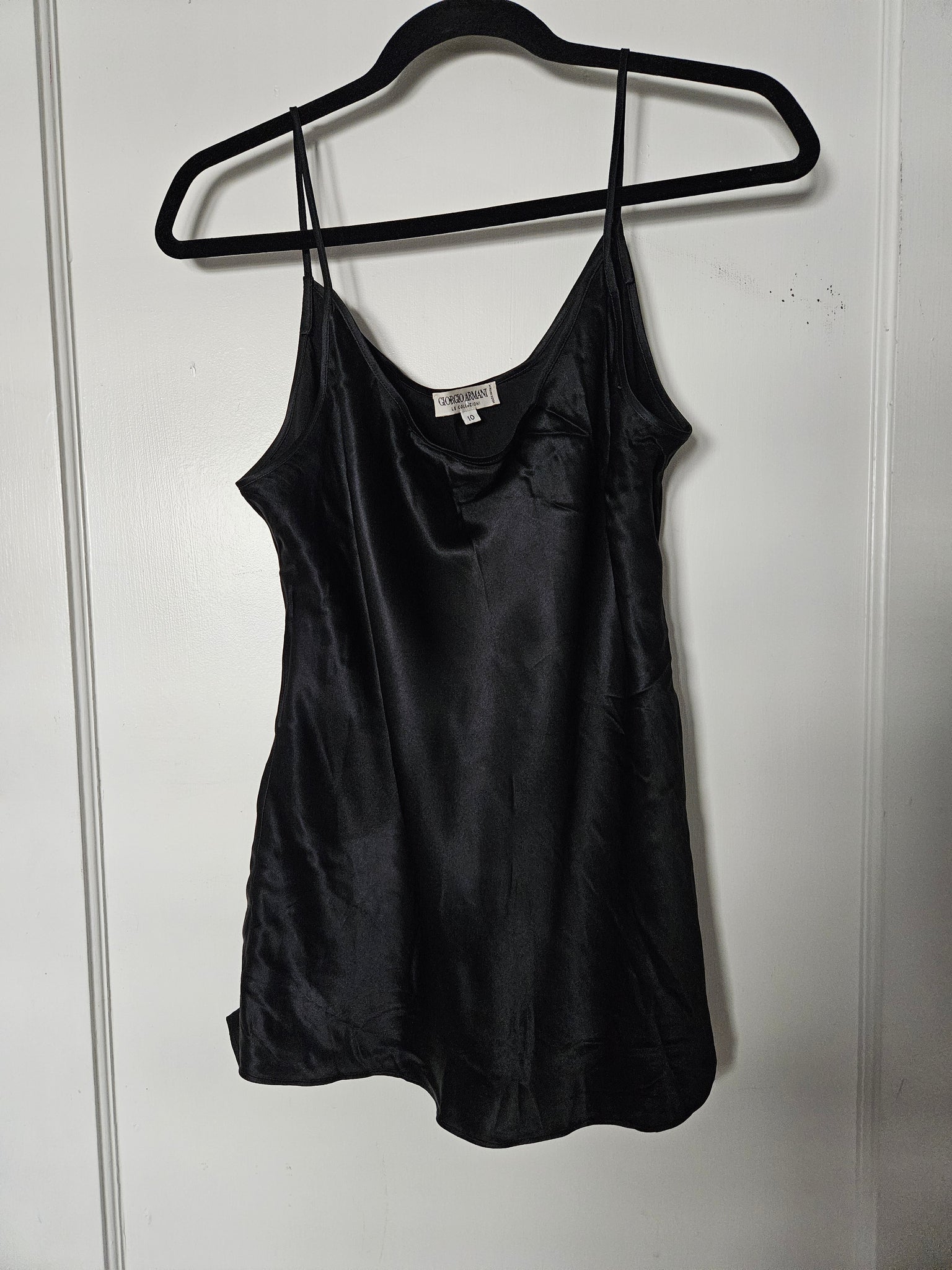 Giorgio Armani | Black Satin Slip Cami (10)