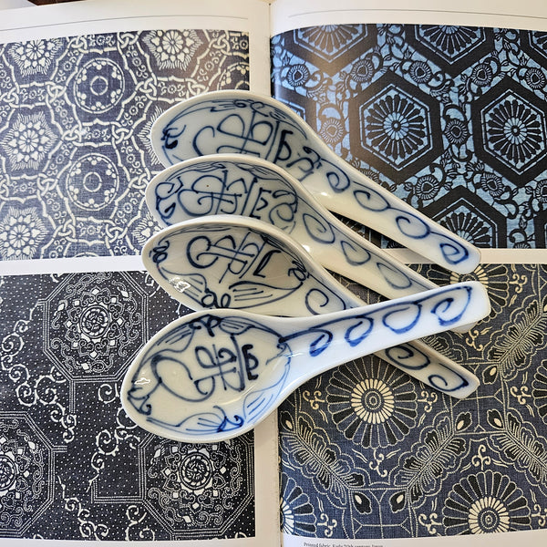 Japanese Botanical Soup Spoons