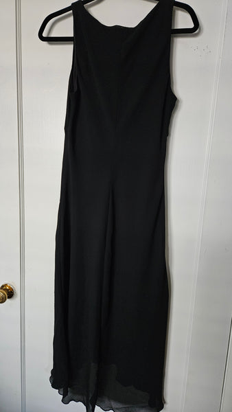 Connected Apparel | Slinky Sheer Black Dress (12)