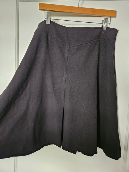George | Black Business Flared Midi Skirt (12)