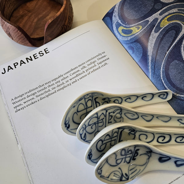 Japanese Botanical Soup Spoons