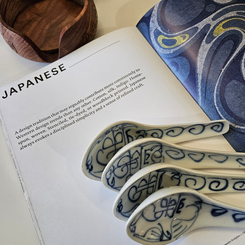 Japanese Botanical Soup Spoons