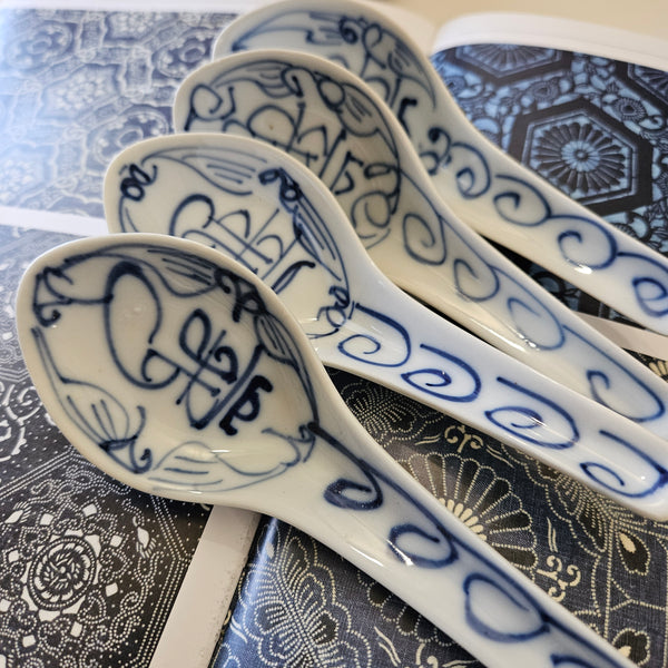 Japanese Botanical Soup Spoons