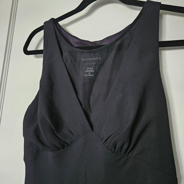 Connected Apparel | Slinky Sheer Black Dress (12)