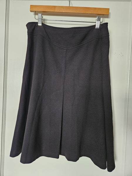 George | Black Business Flared Midi Skirt (12)