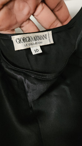 Giorgio Armani | Black Satin Slip Cami (10)