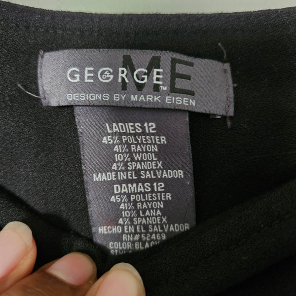 George | Black Business Flared Midi Skirt (12)