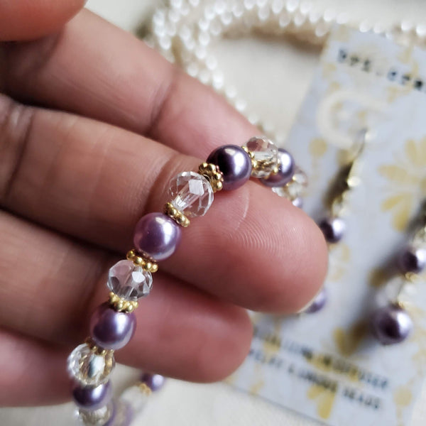 Purple Pearl Bracelet