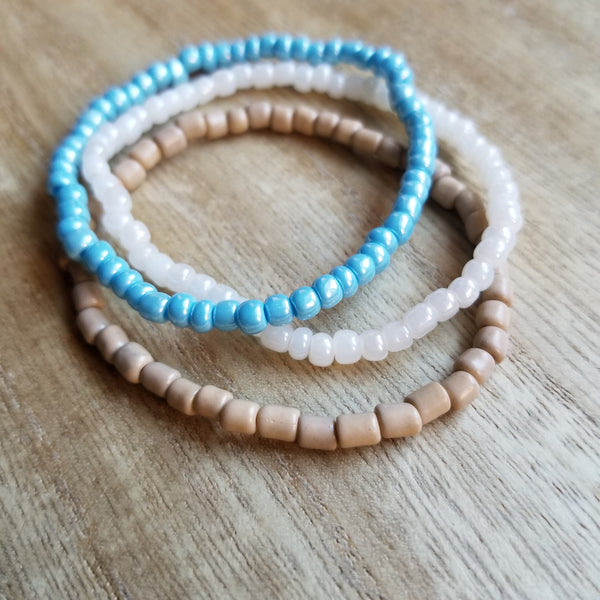 Pocahontas Seed Bead Bracelet Set