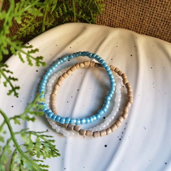 Pocahontas Seed Bead Bracelet Set