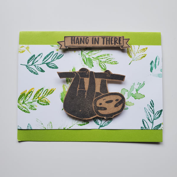 Sloth "Hang in There" Card