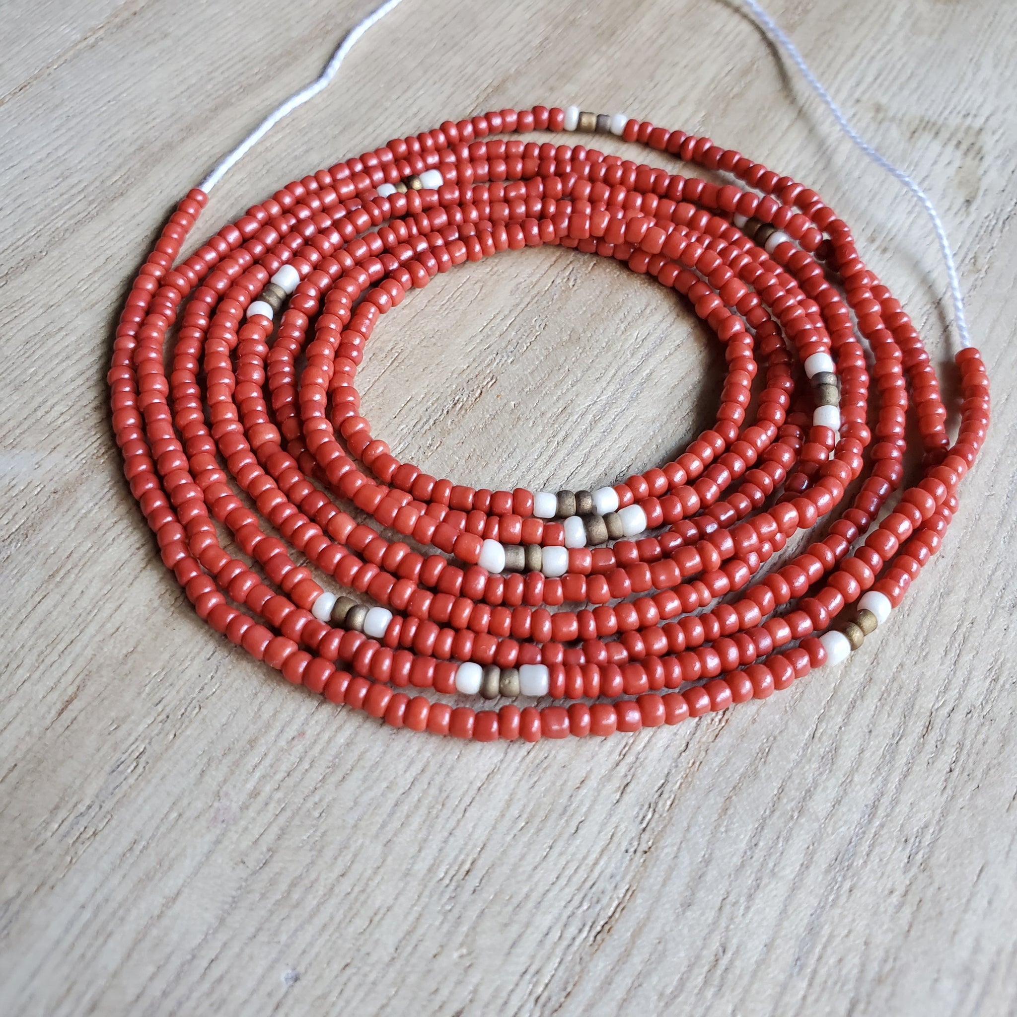 Coral Earth Waistbeads