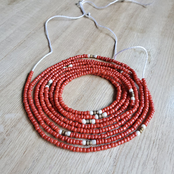 Coral Earth Waistbeads