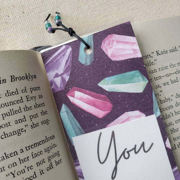 "You Rock" Dark Gemstone Bookmark