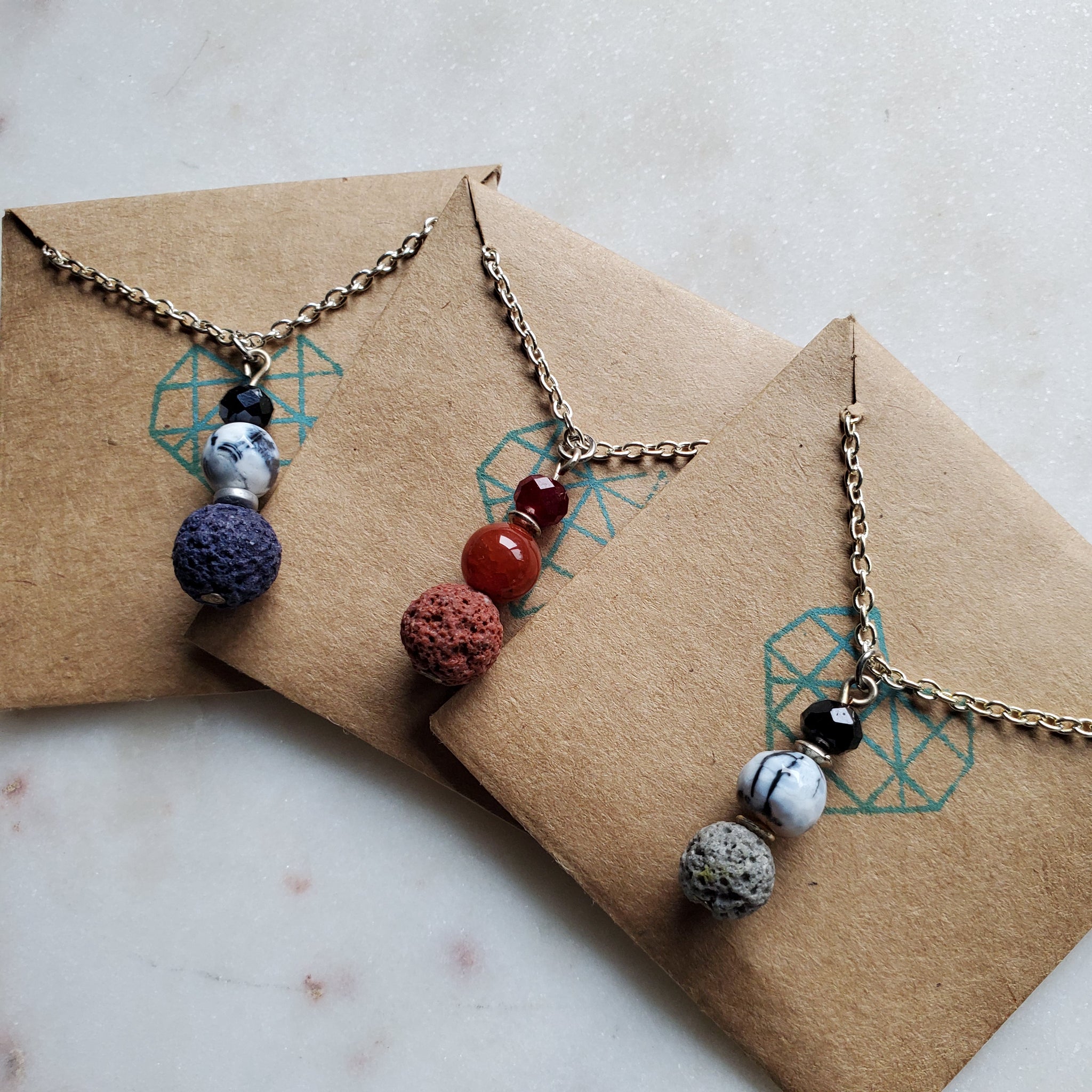 Jeweltones Lava Diffuser Necklace –