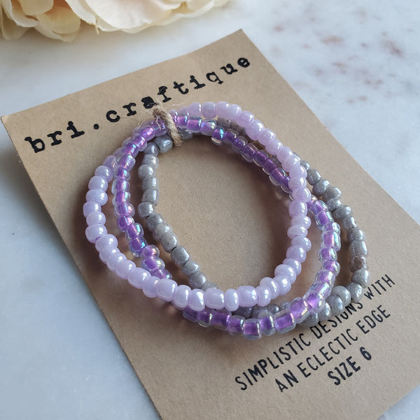 Lavender Bracelet Set