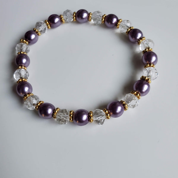 Purple Pearl Bracelet