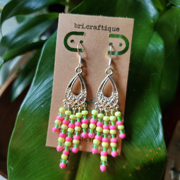 Tropical Fiesta Chandelier Earrings