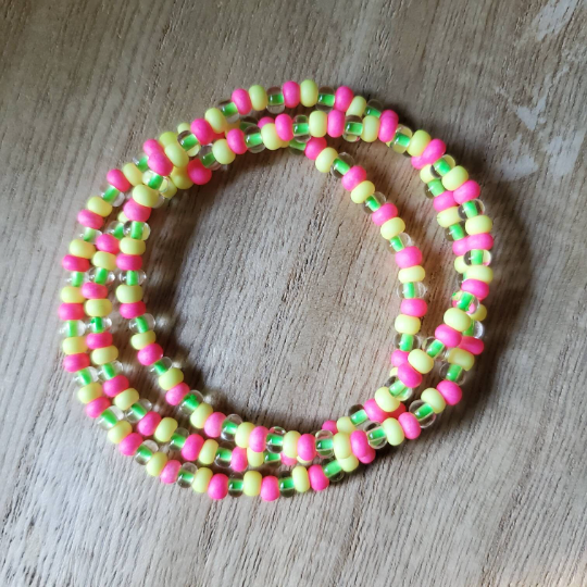 Tropical Fiesta Seed Bead Bracelets