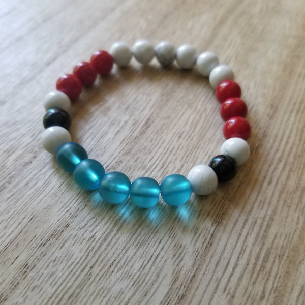 Forky inspired beaded bracelet