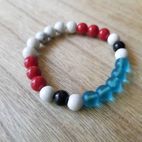Forky inspired beaded bracelet