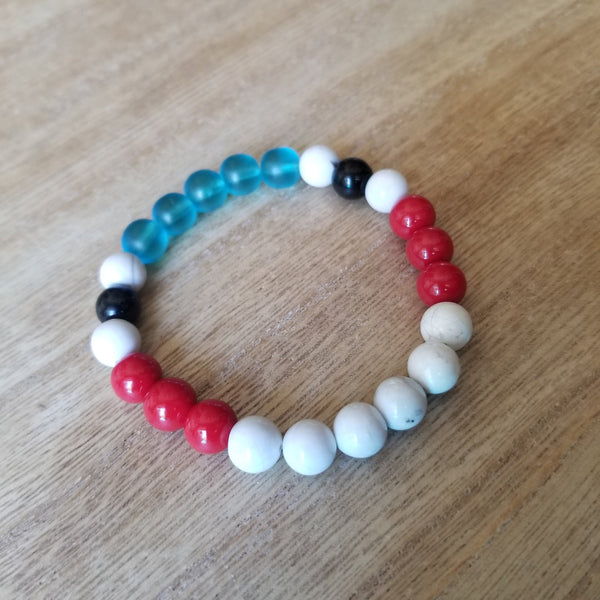 Forky inspired beaded bracelet